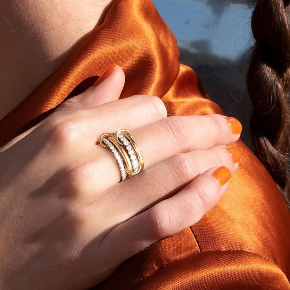 Hypoallergenic Stackable Gold Rings Set - Tarnish… - image 4